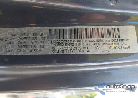 2020 Jeep Wrangler Unlimited Sport S 4X4 из США, поврежденный, VIN 1C4HJXDN7LW113735